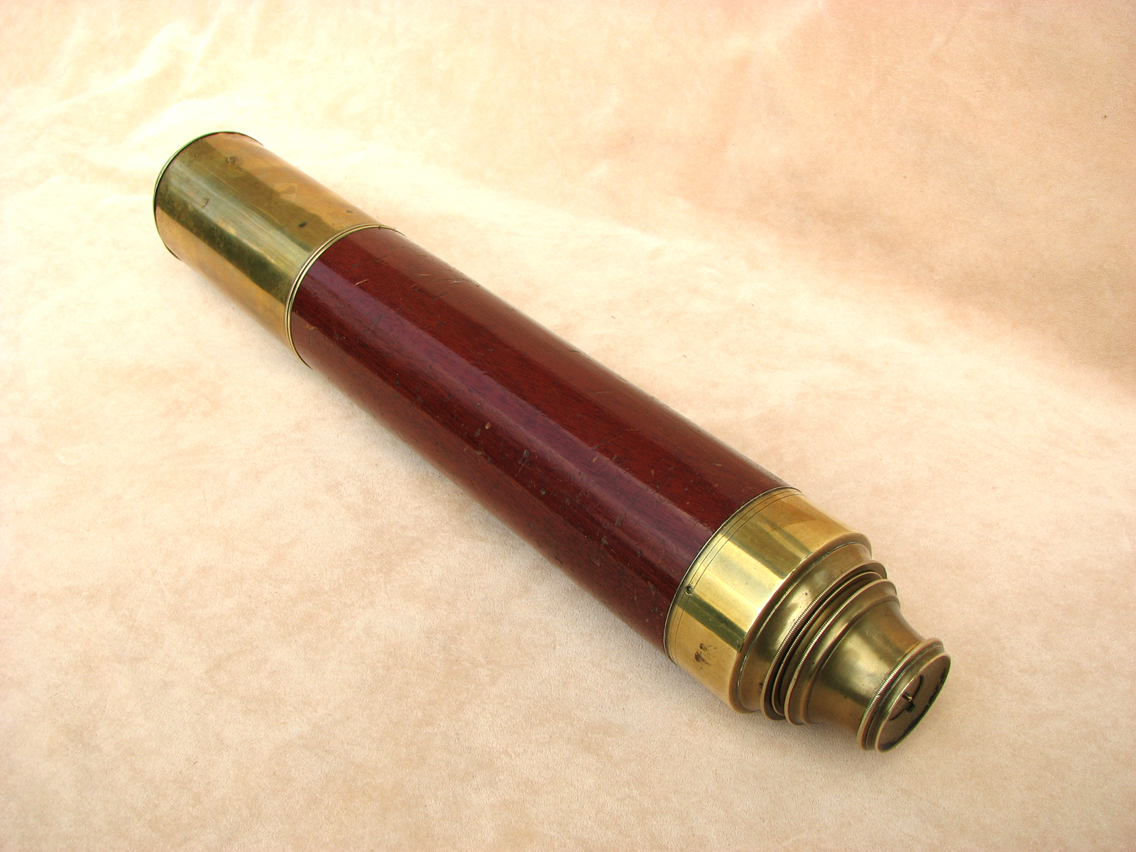 Early 19th century 2 draw Naval telescope signed P & P Gally, London